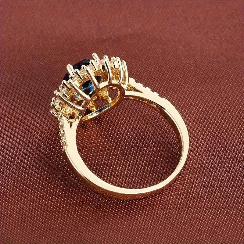Anel Vionne Saphirae | Ouro