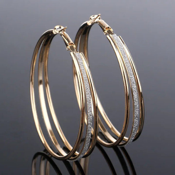 Aurielle™ | Brincos Vintage Banhados a Ouro com Brilho